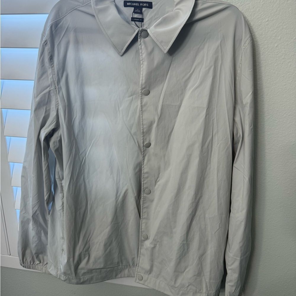 Brand new no tags Michael Kors Light Gray Men's Shirt Jacket